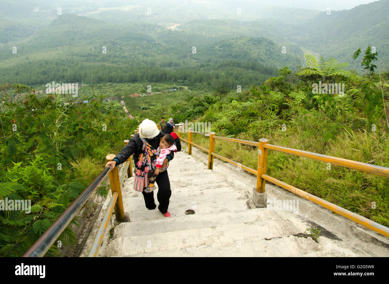 Mount Galunggung Stock Photo