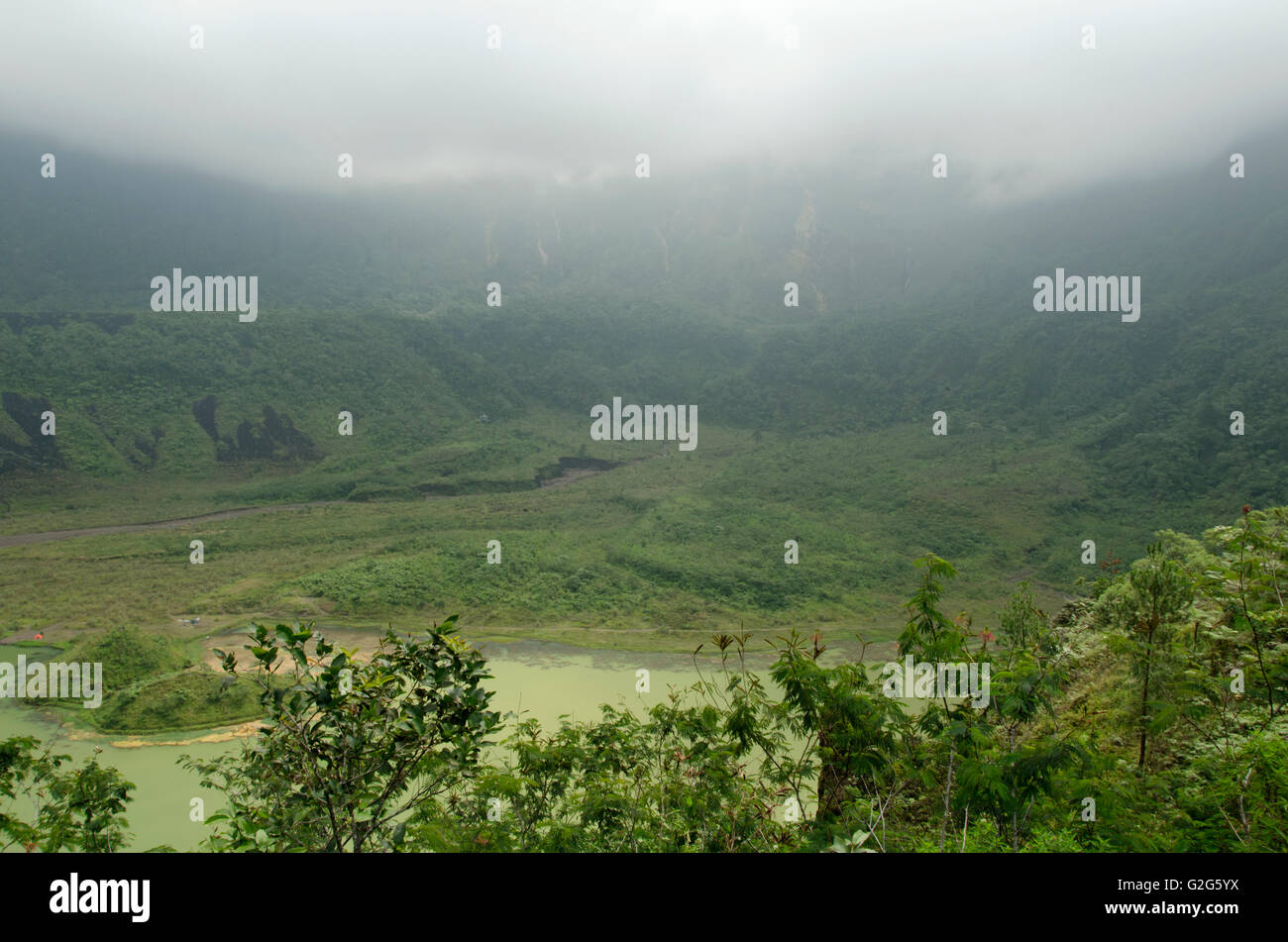 Mount Galunggung Stock Photo