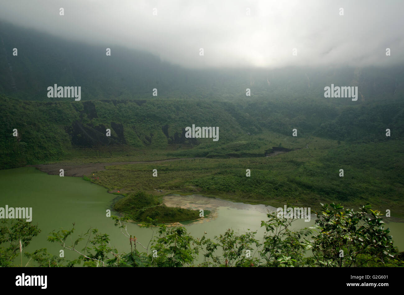 Mount Galunggung Stock Photo