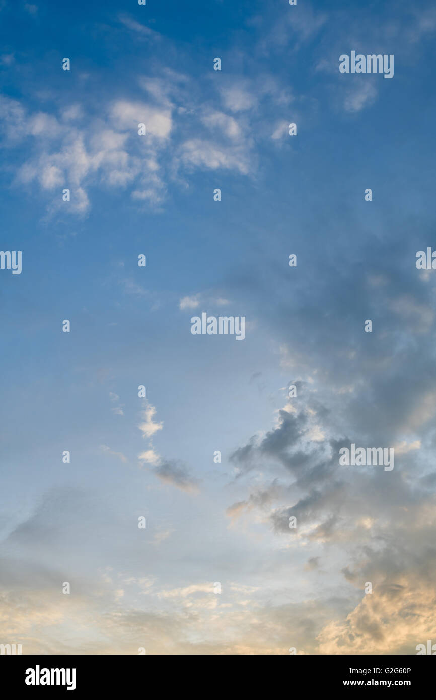 summer sky at sunset Stock Photo