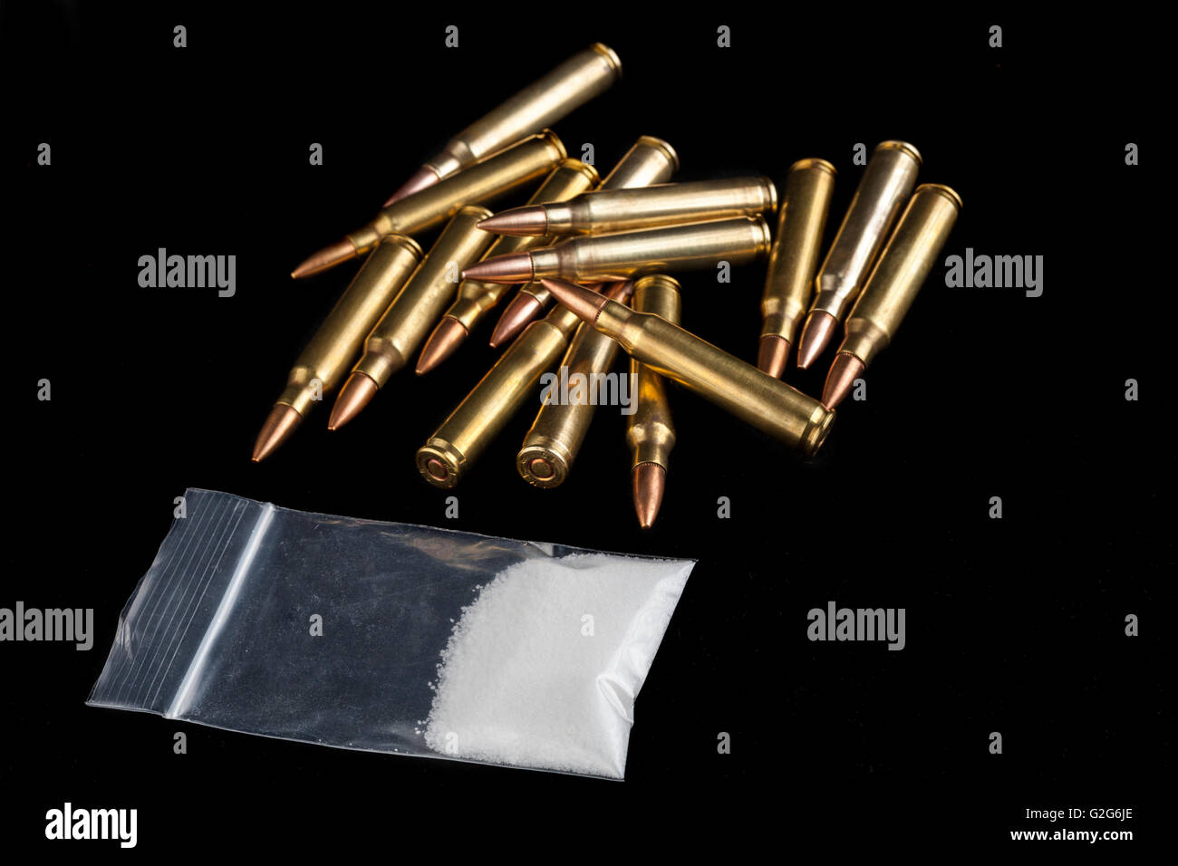 Rifle Bullet Gun Powder Isolated Stock Photo 460032955