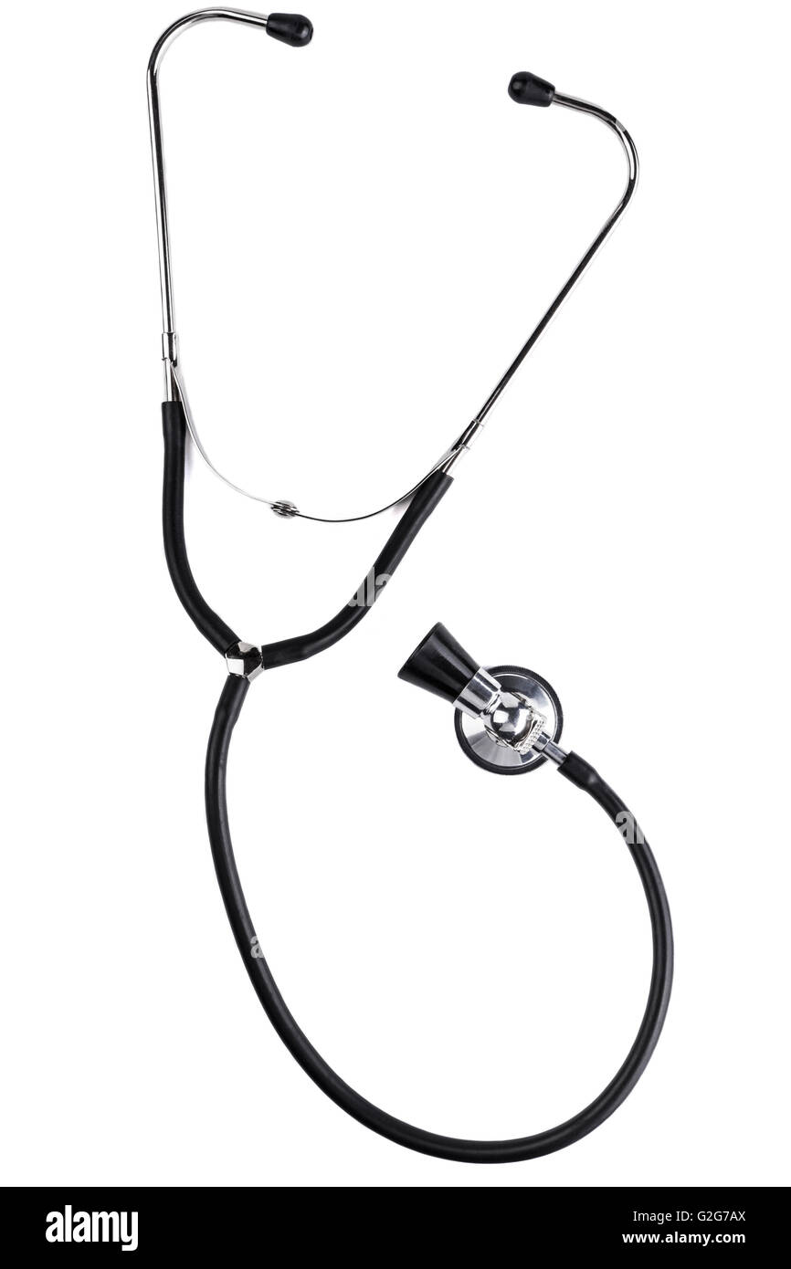 Black stethoscope isolated on white hi-res stock photography and images ...
