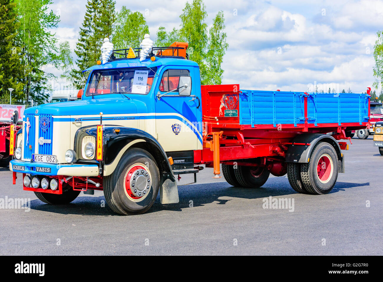 Emmaboda, Sweden May 14, 2016 Forest and tractor (Skog och traktor) fair. Vintage classic