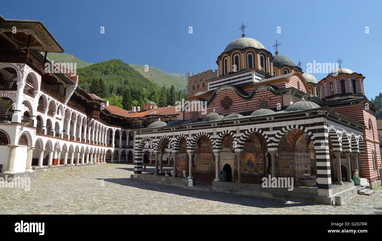 The Rila monastery, Rila, Bulgaria Stock Photo