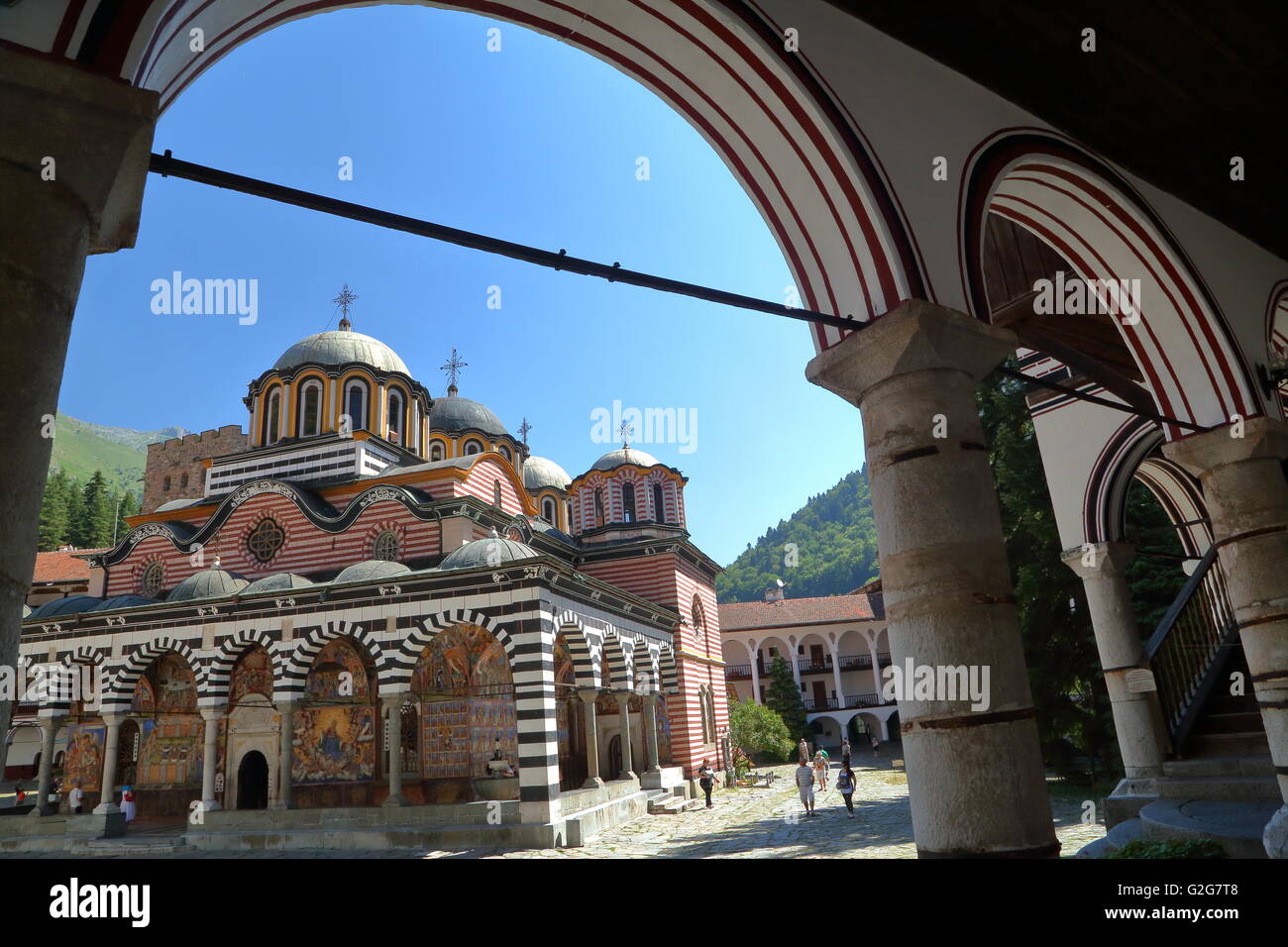 The Rila monastery, Rila, Bulgaria Stock Photo