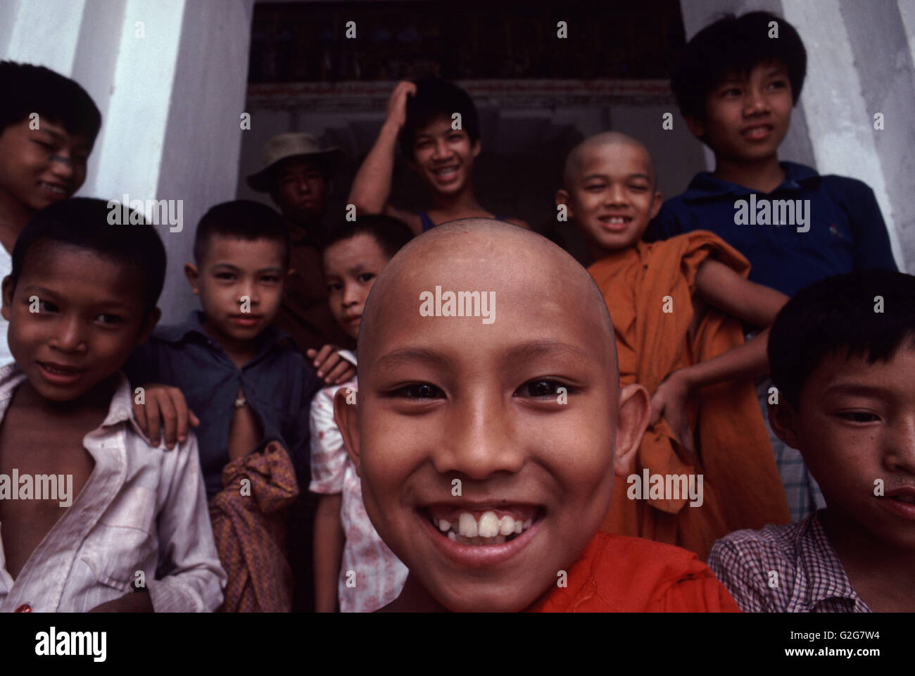 Young Monks in Myanmar Stock Photo - Alamy