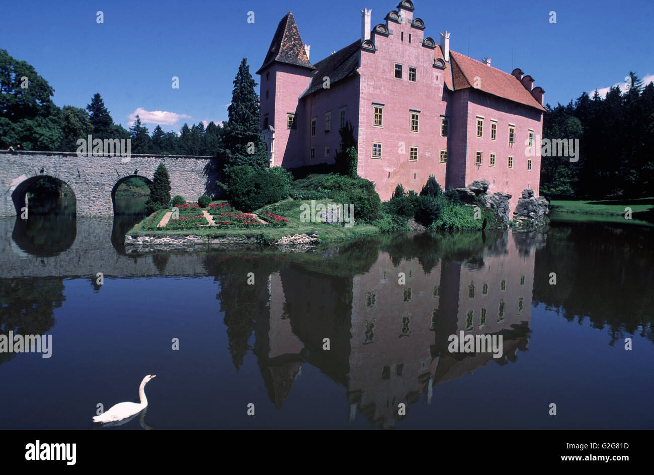 Renaissance Chateau, 'Cervena Lhota,' Czech Republic. Stock Photo