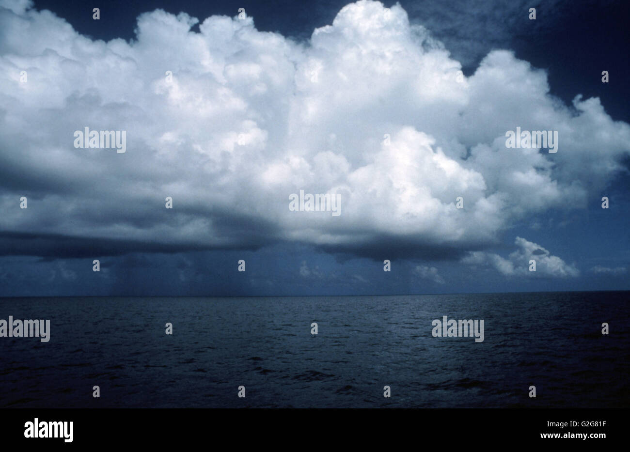 Clouds over the Caribbean. Florida Stock Photo