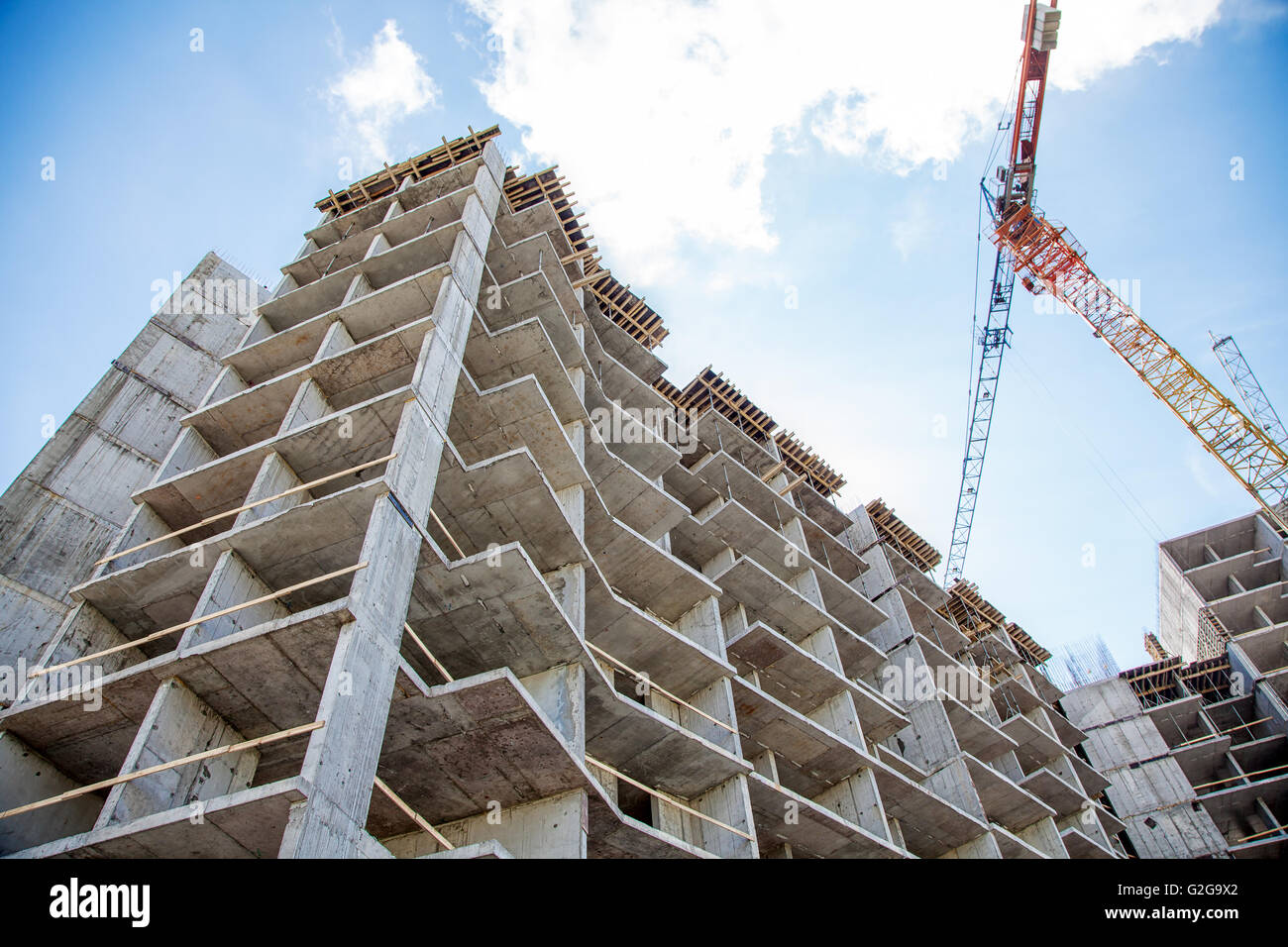 construction of new residential building Stock Photo - Alamy