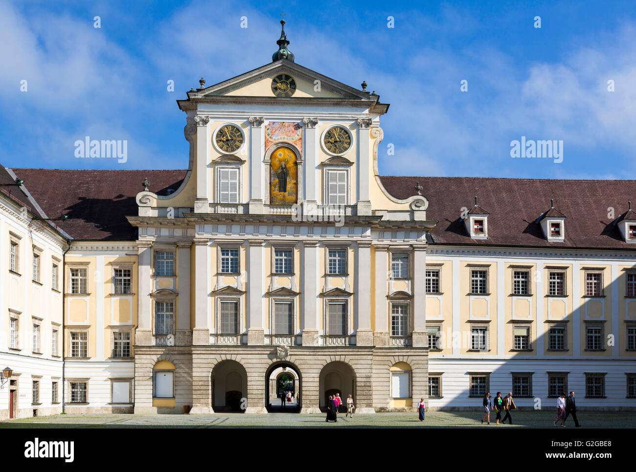 Stift Kremsmuenster, Kremsmuenster Abbey, Kremsmünster, Upper Austria, Austria Stock Photo