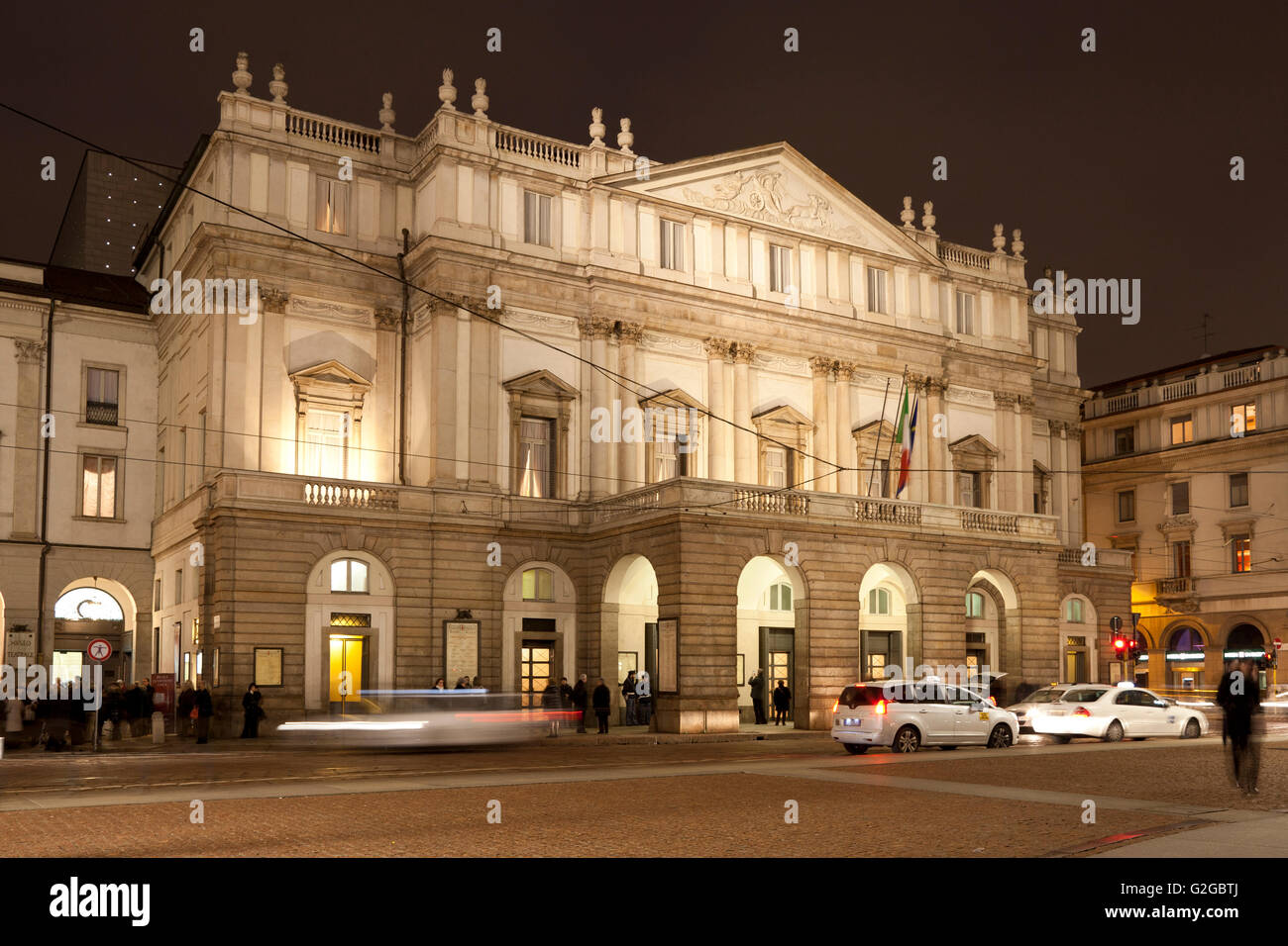 Teatro alla Scala opera house, Milan, Lombardy, Italy Stock Photo