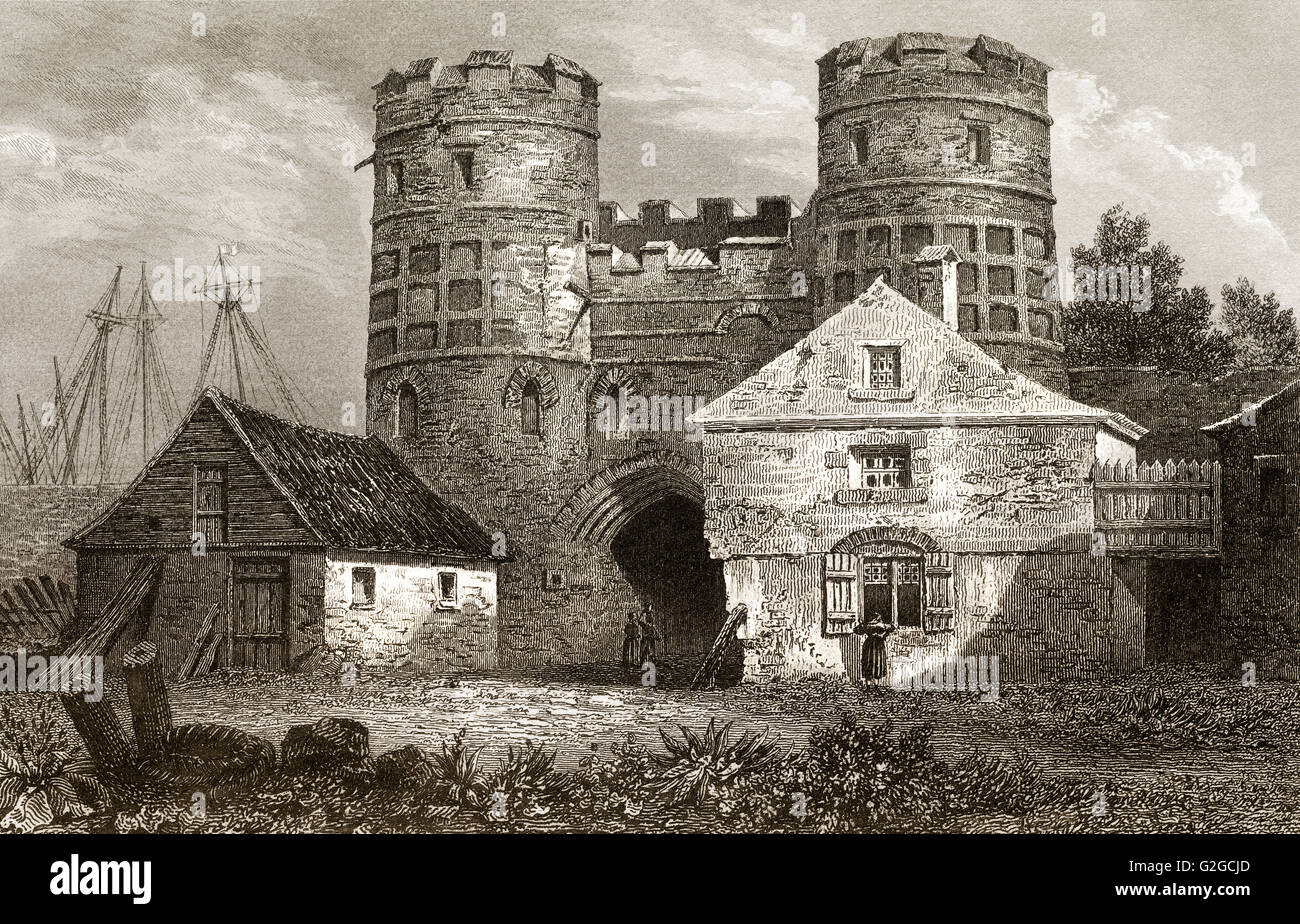 The Great Yarmouth Medieval Town Wall, Great Yarmouth, Norfolk, England