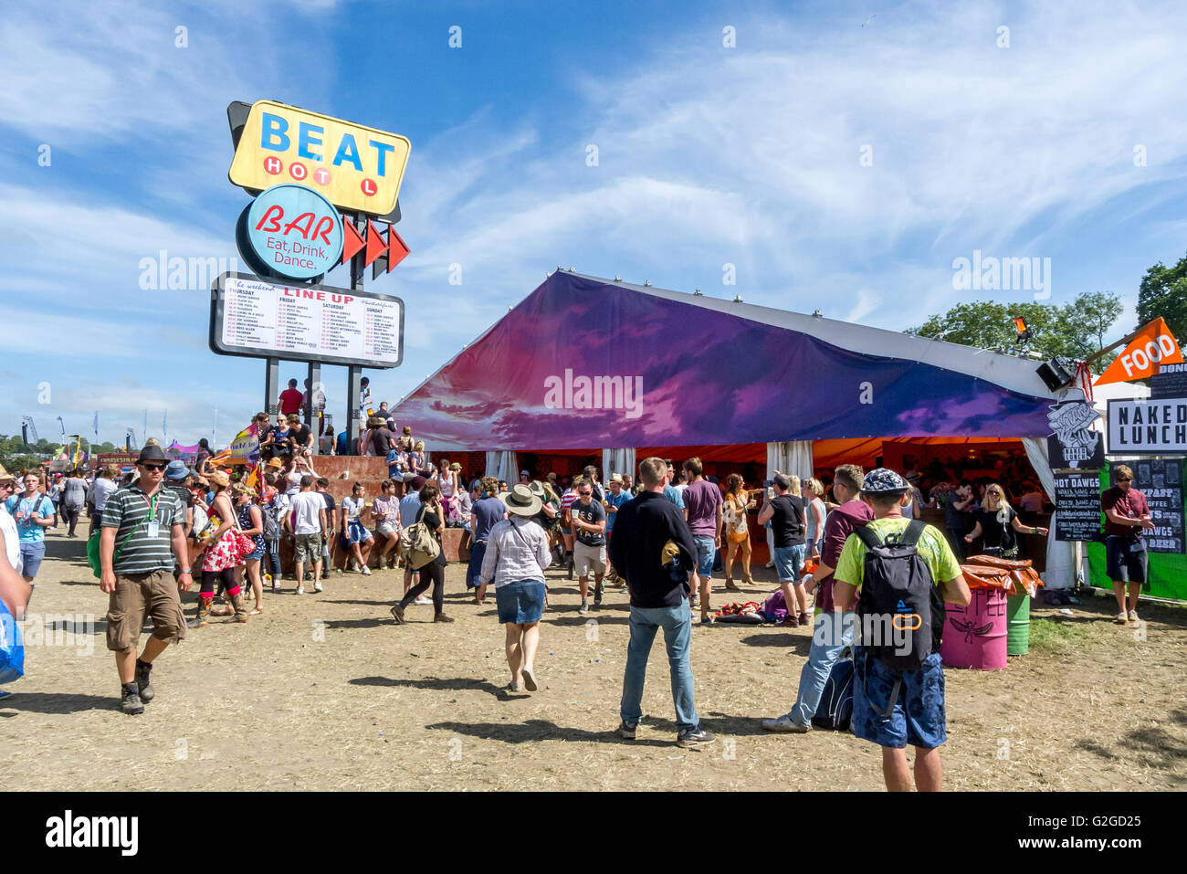 The Glastonbury Festival of Contemporary Music and Arts, 2013. Stock Photo