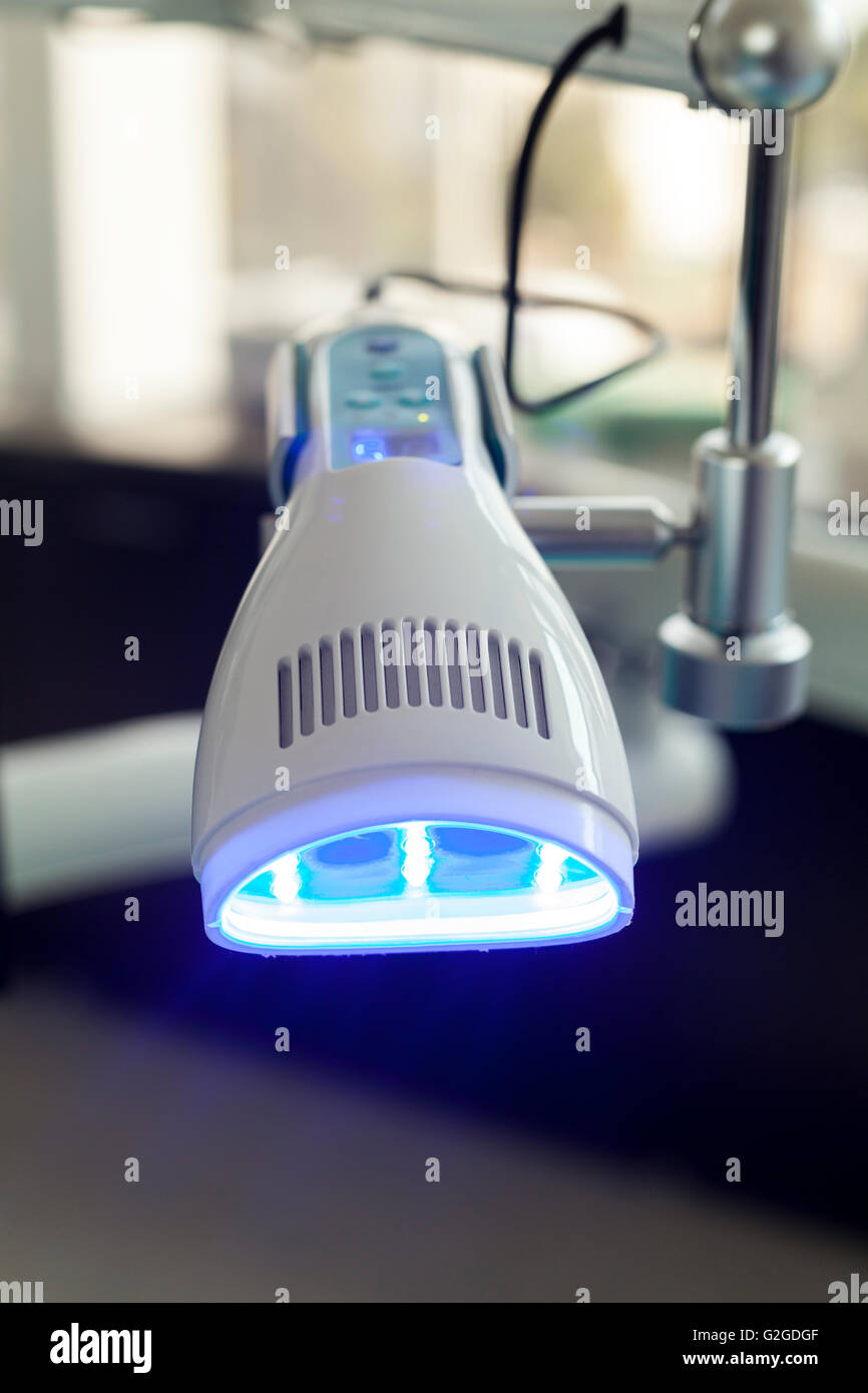 DEntal clinic profesional teeth whitening lamp Stock Photo Alamy