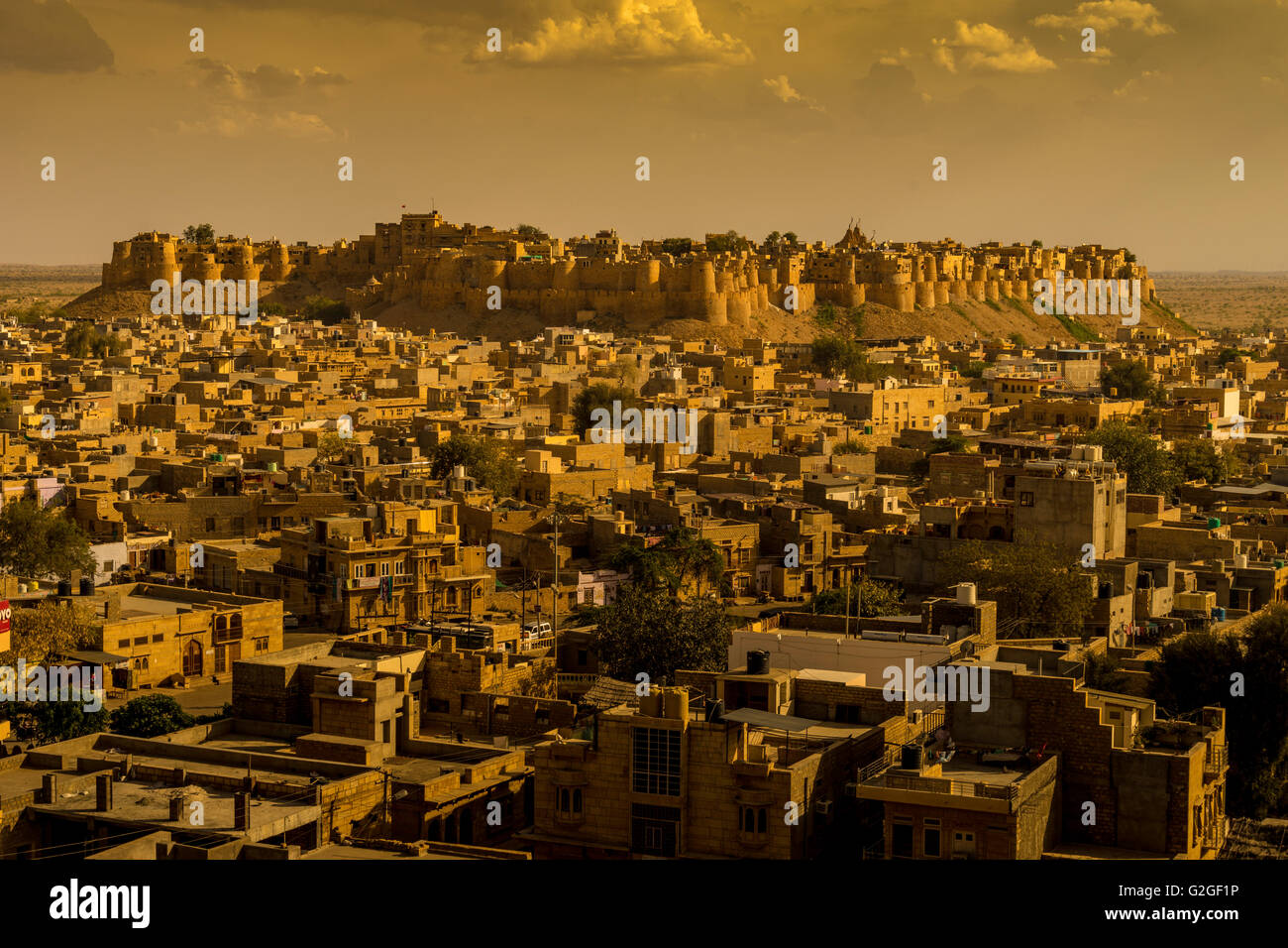 Iife in a village the indian desert. Stock Photo