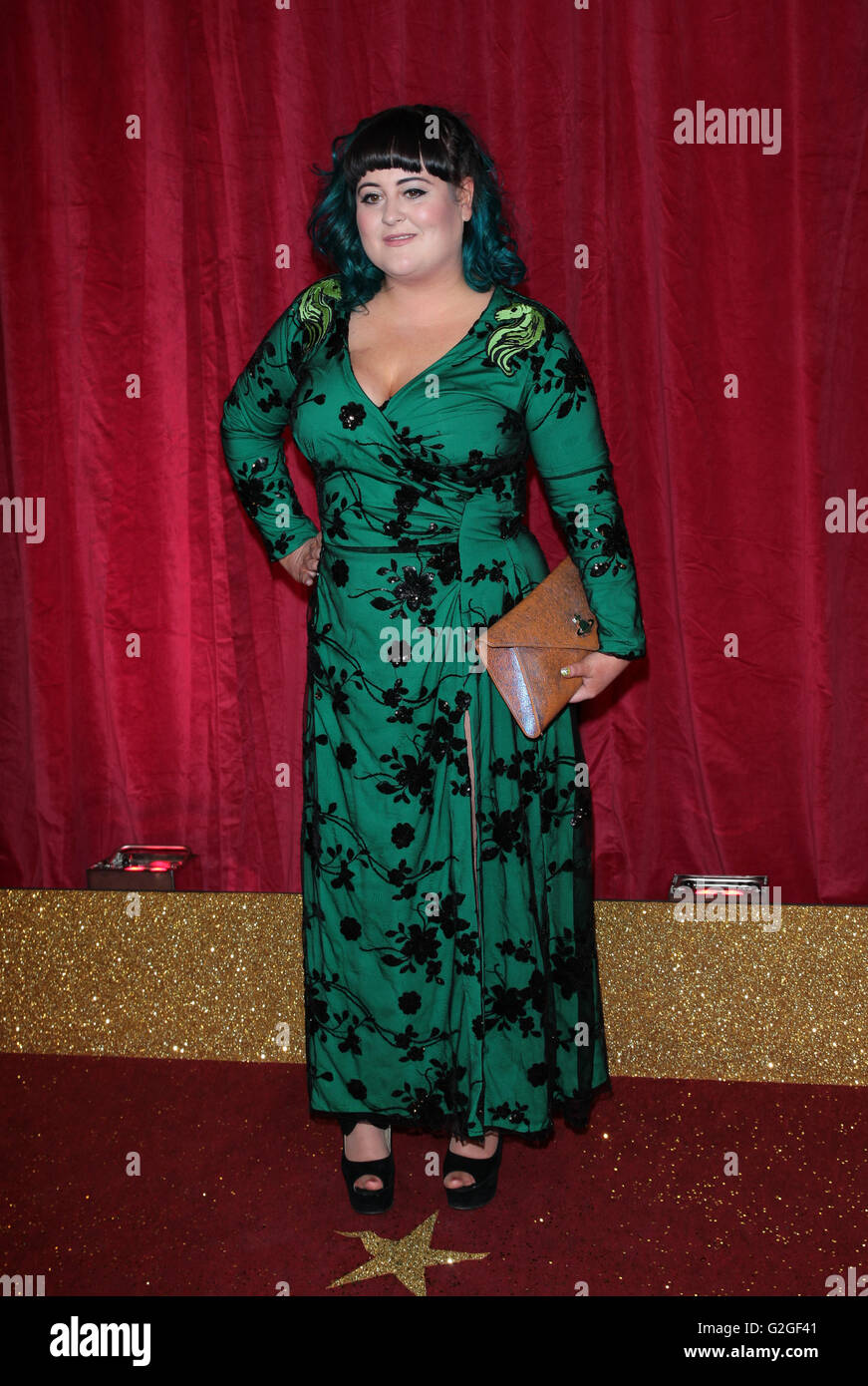 LONDON - MAY 28, 2016: Jessica Ellis attends the British Soap Awards ...