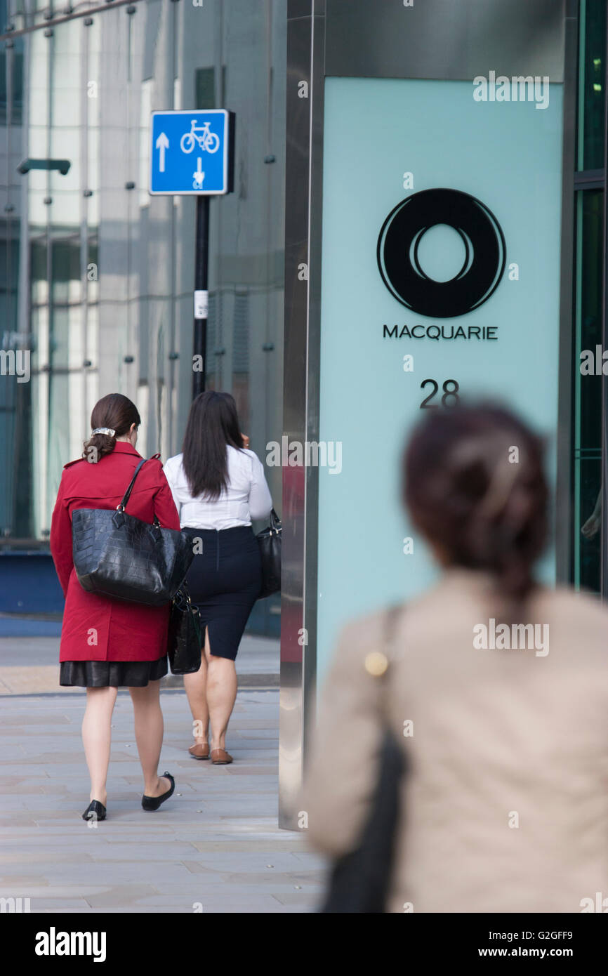 Macquarie Bank London Stock Photo