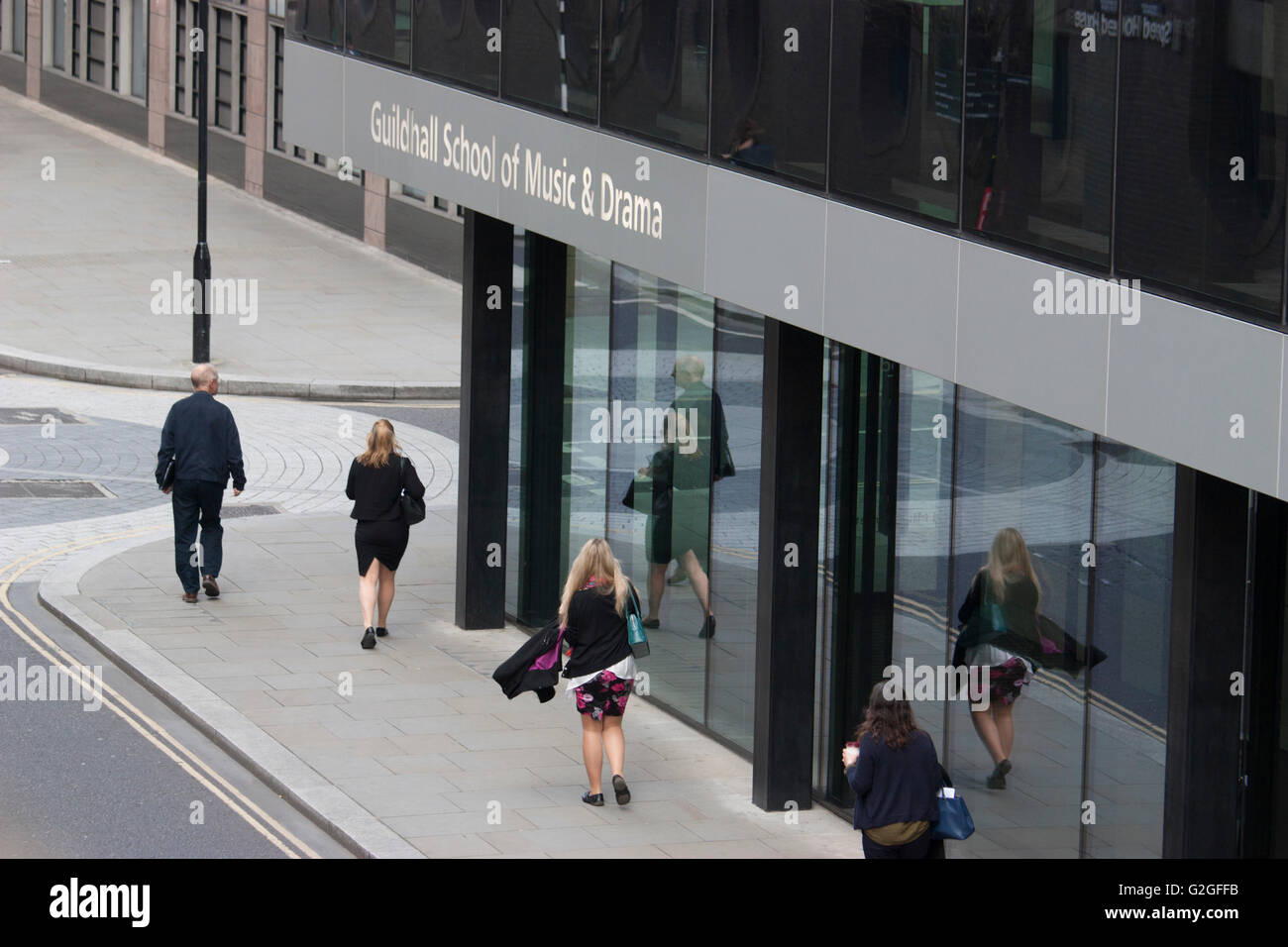 Guildhall School of Music and Drama, Moorgate, London Stock Photo