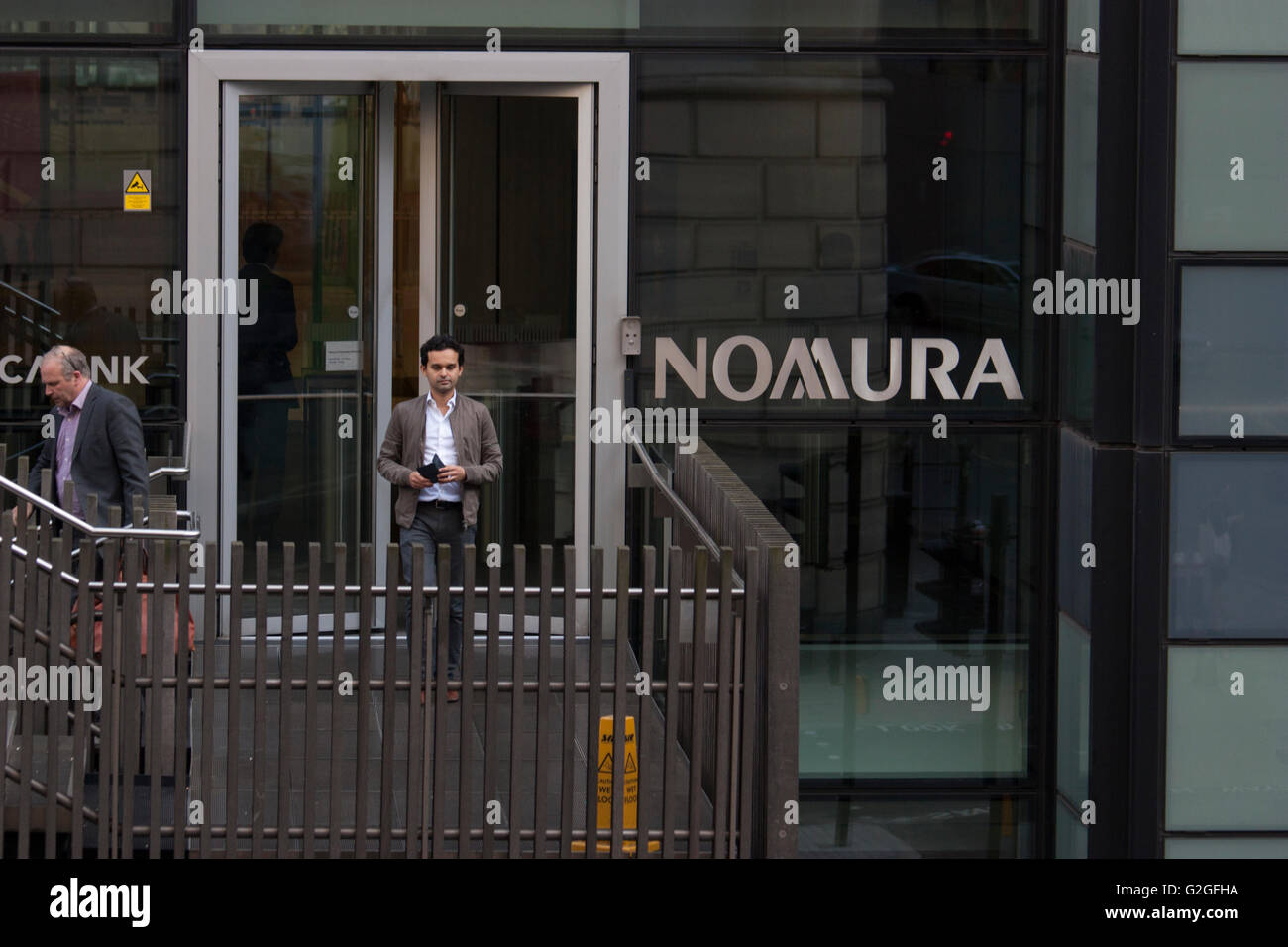 Nomura offices London Nomura is a Japanese financial holding company Stock Photo