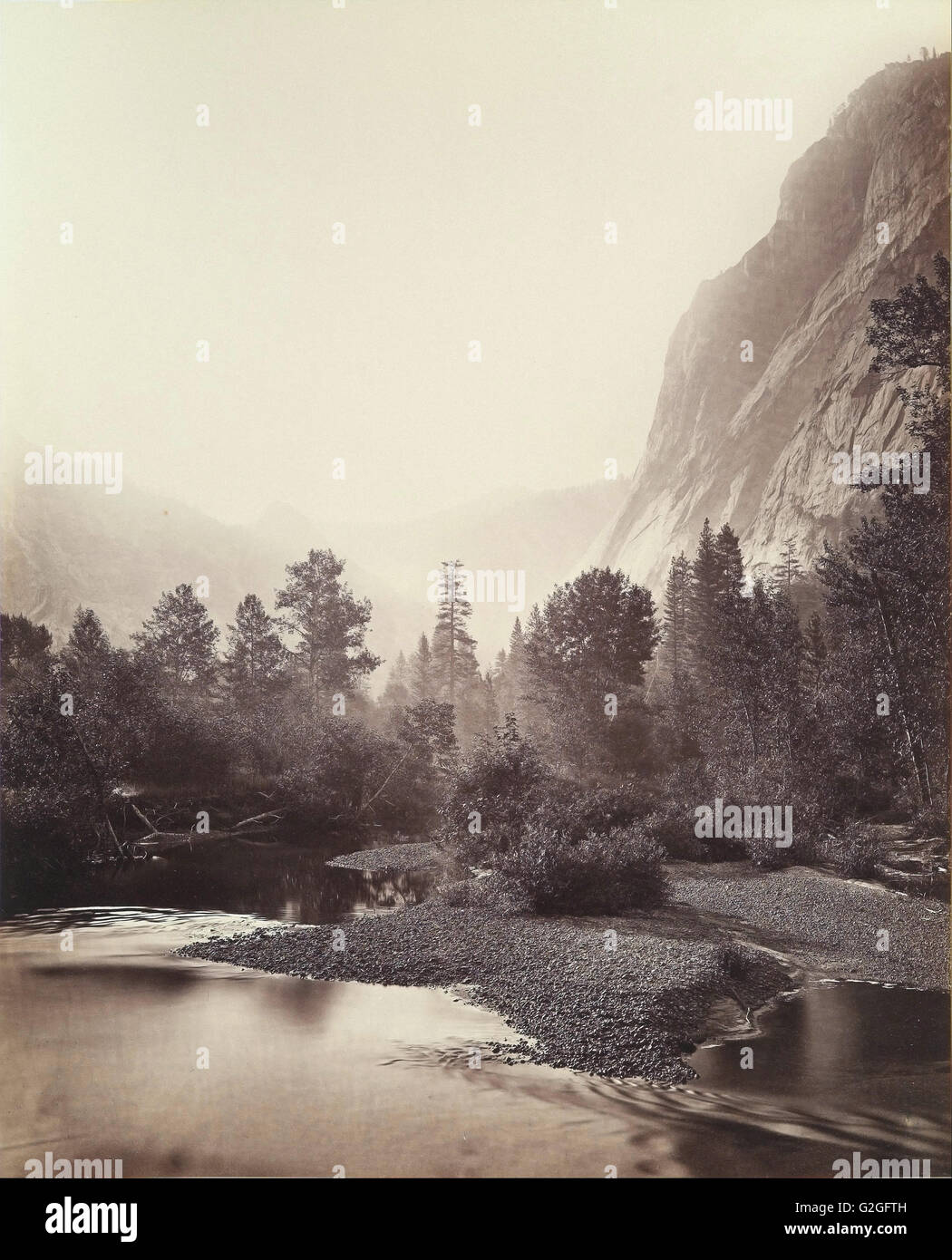 Carleton E. Watkins - Mount Starr King, Yosemite, No. 69 - Museum of Fine Arts, Boston Stock Photo