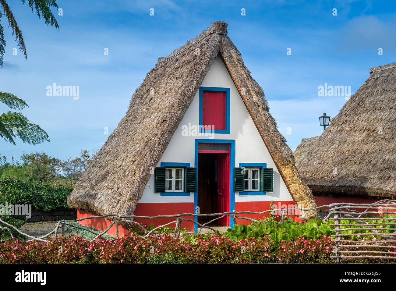 Traditional Madeira island village of colonists Stock Photo