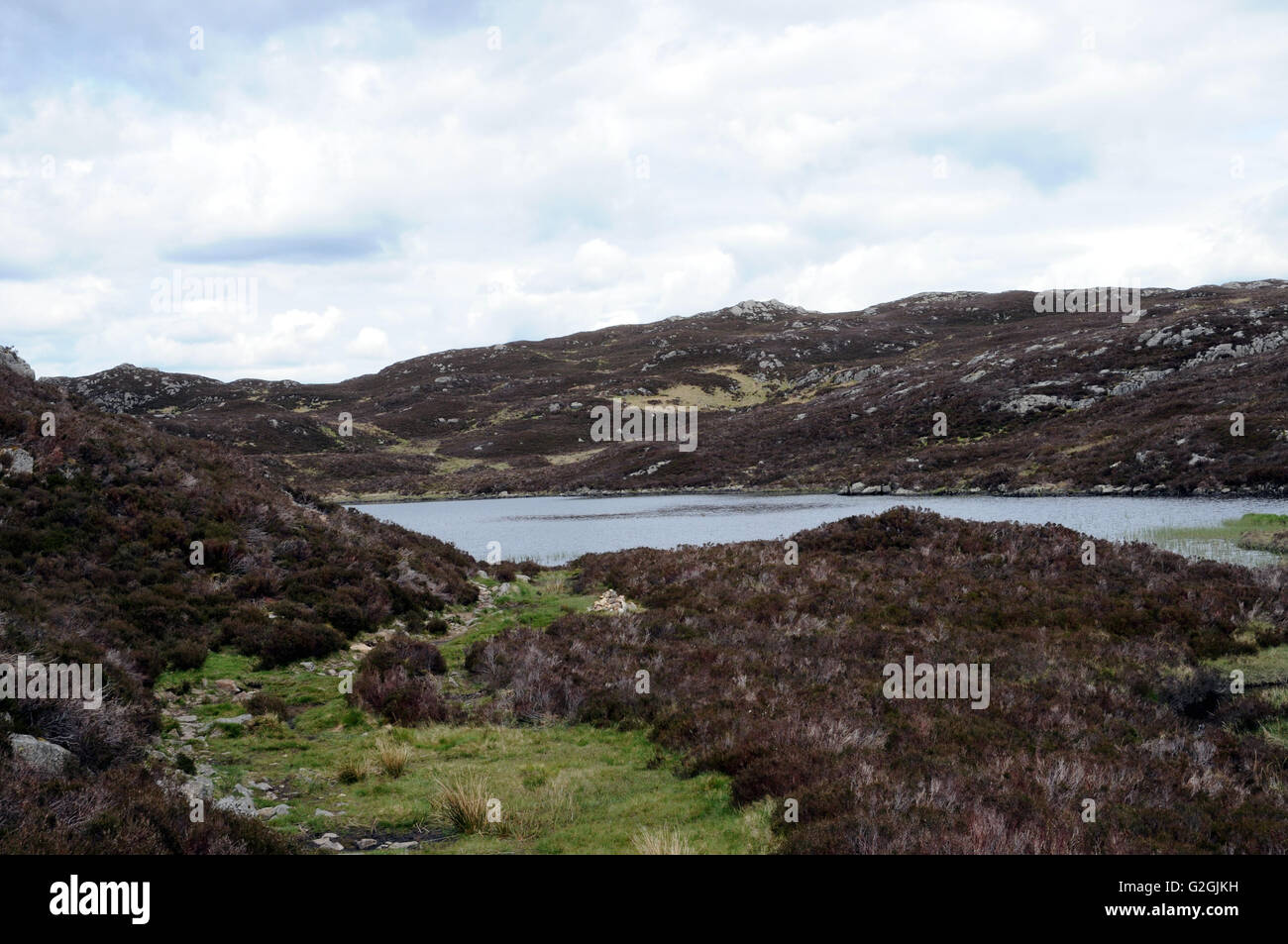 Dock Tarn, a small tarn on Watendlath Fell in the English Lake District. Stock Photo