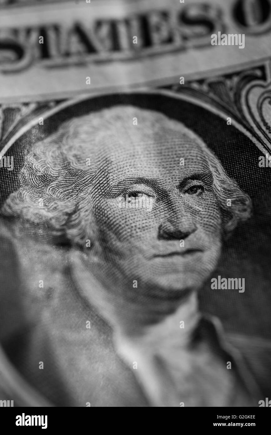 One dollar bill george Black and White Stock Photos & Images - Alamy
