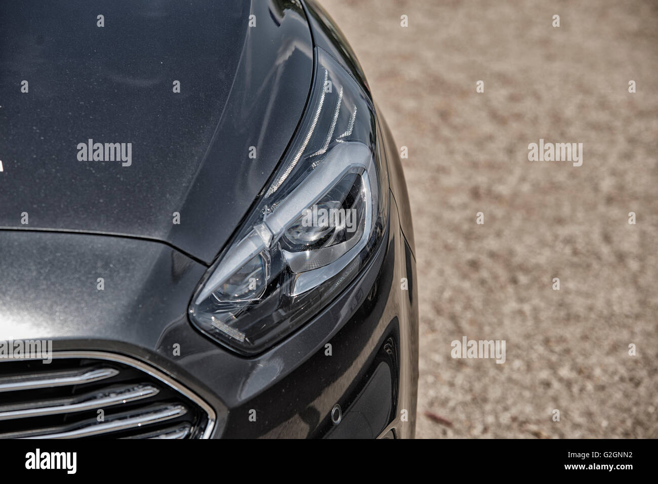 Wroclaw, Poland, May 28, 2016: Close up on Ford C-Max light on Motoshow on May 28, 2016 in Poland Stock Photo