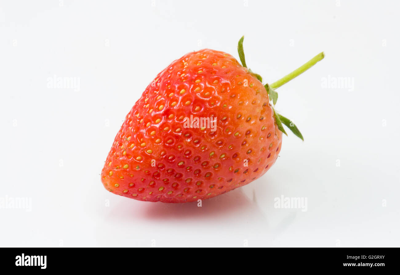 fresh strawberry isolated on white background Stock Photo - Alamy