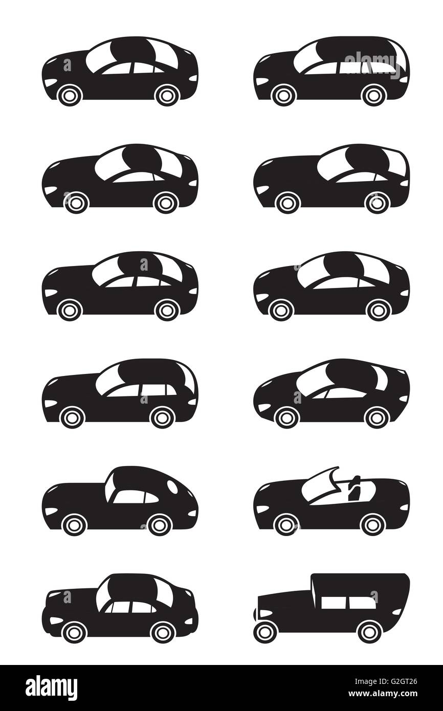 Modern cars from above - vector illustration Stock Vector Image & Art ...