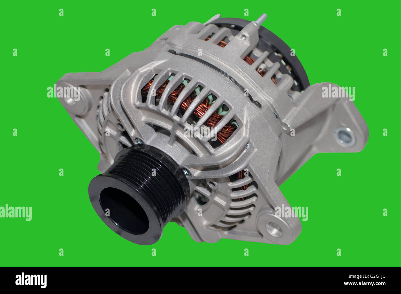 Image of car alternator isolated Stock Photo Alamy