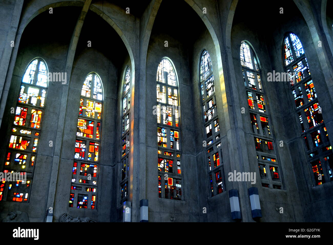 Westminster Abbey Stained glass Stock Photo Alamy