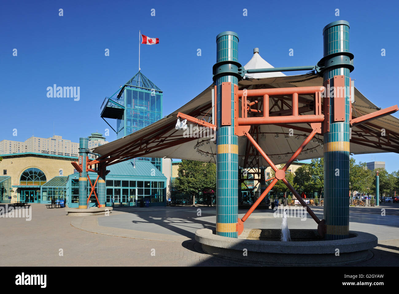 The Forks Winnipeg Manitoba Canada Stock Photo Alamy