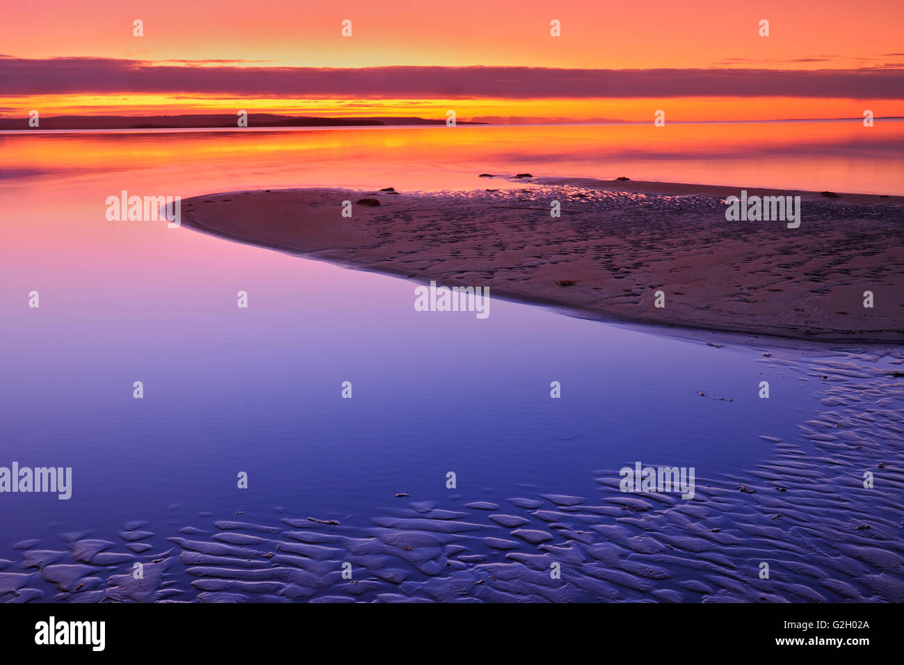 Sand bars in Lesser Slave Lake at sunset Lesser Slave Lake Provincial