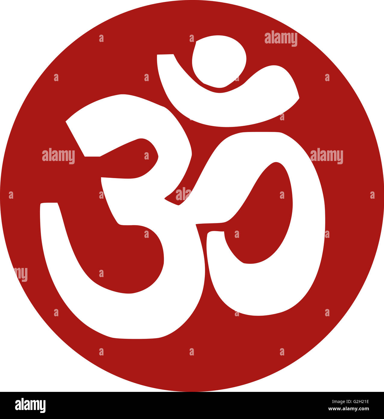 Om Sanskrit Icon Stock Photo Alamy