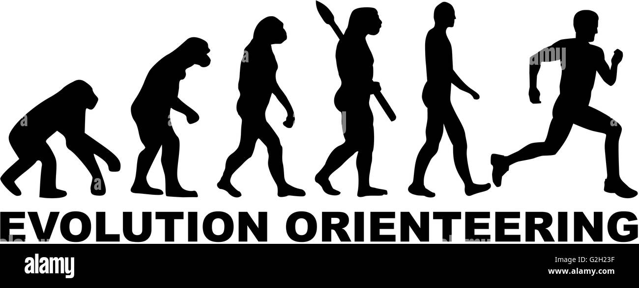 Evolution Orienteering Stock Photo