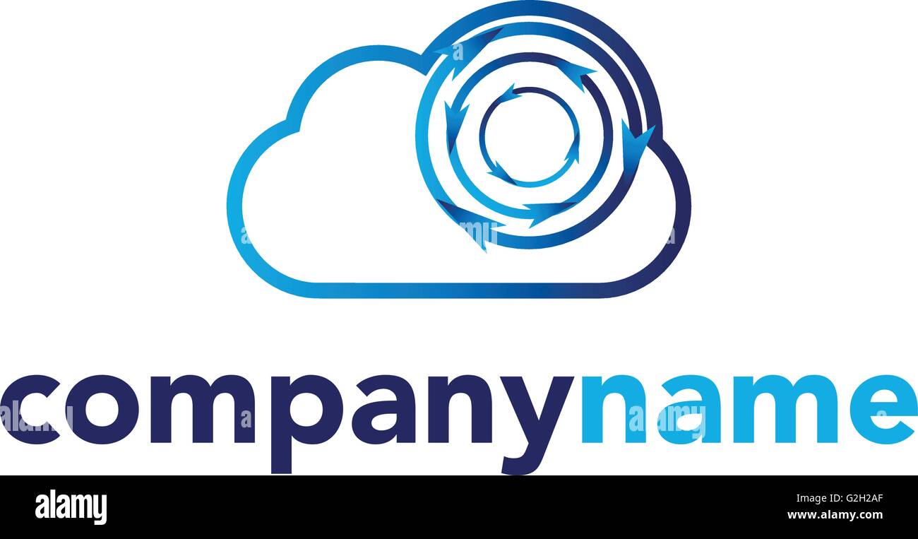 cloud technology logo vector template design Stock Vector Image & Art ...
