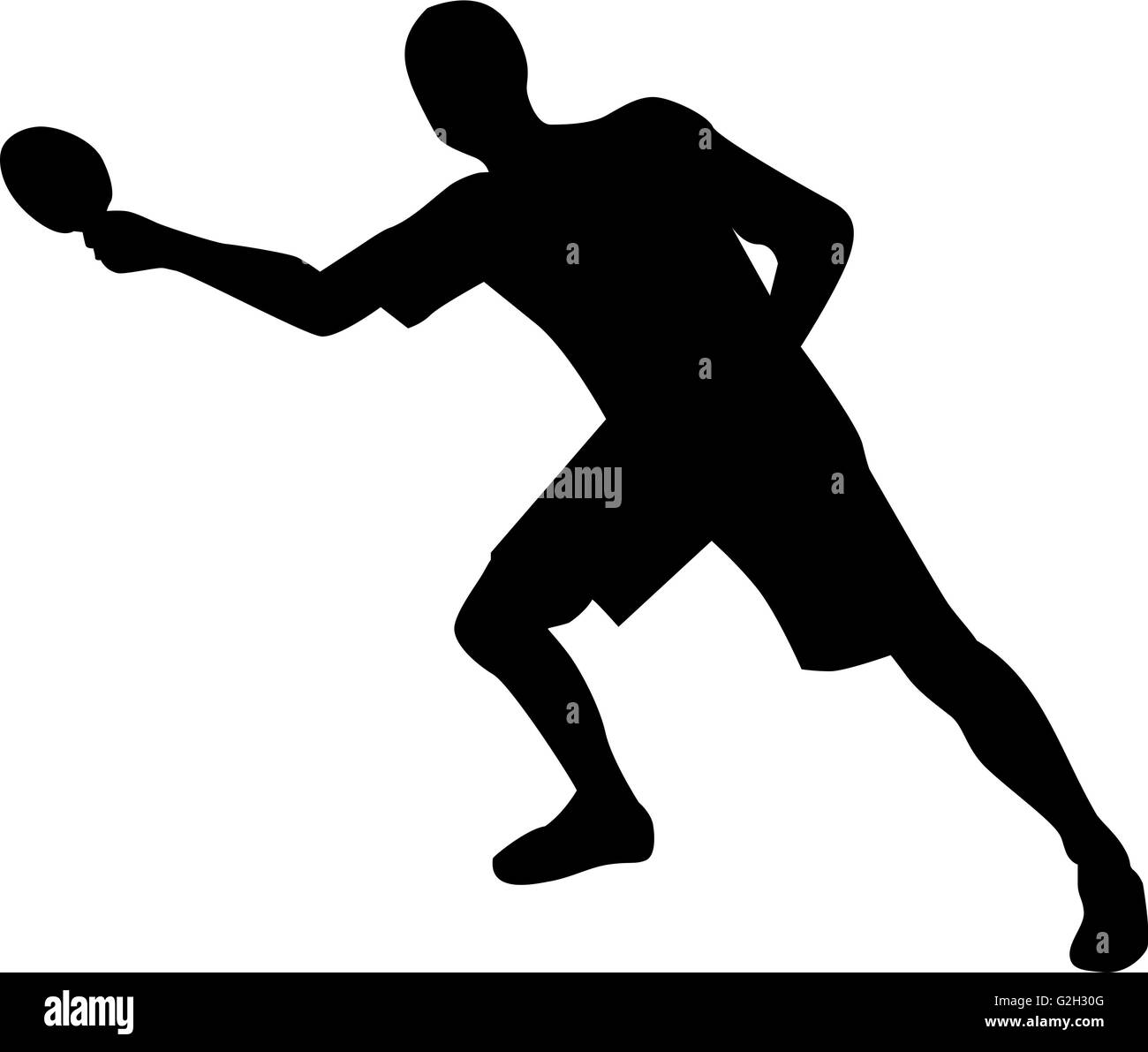 Table tennis player Black and White Stock Photos & Images - Alamy