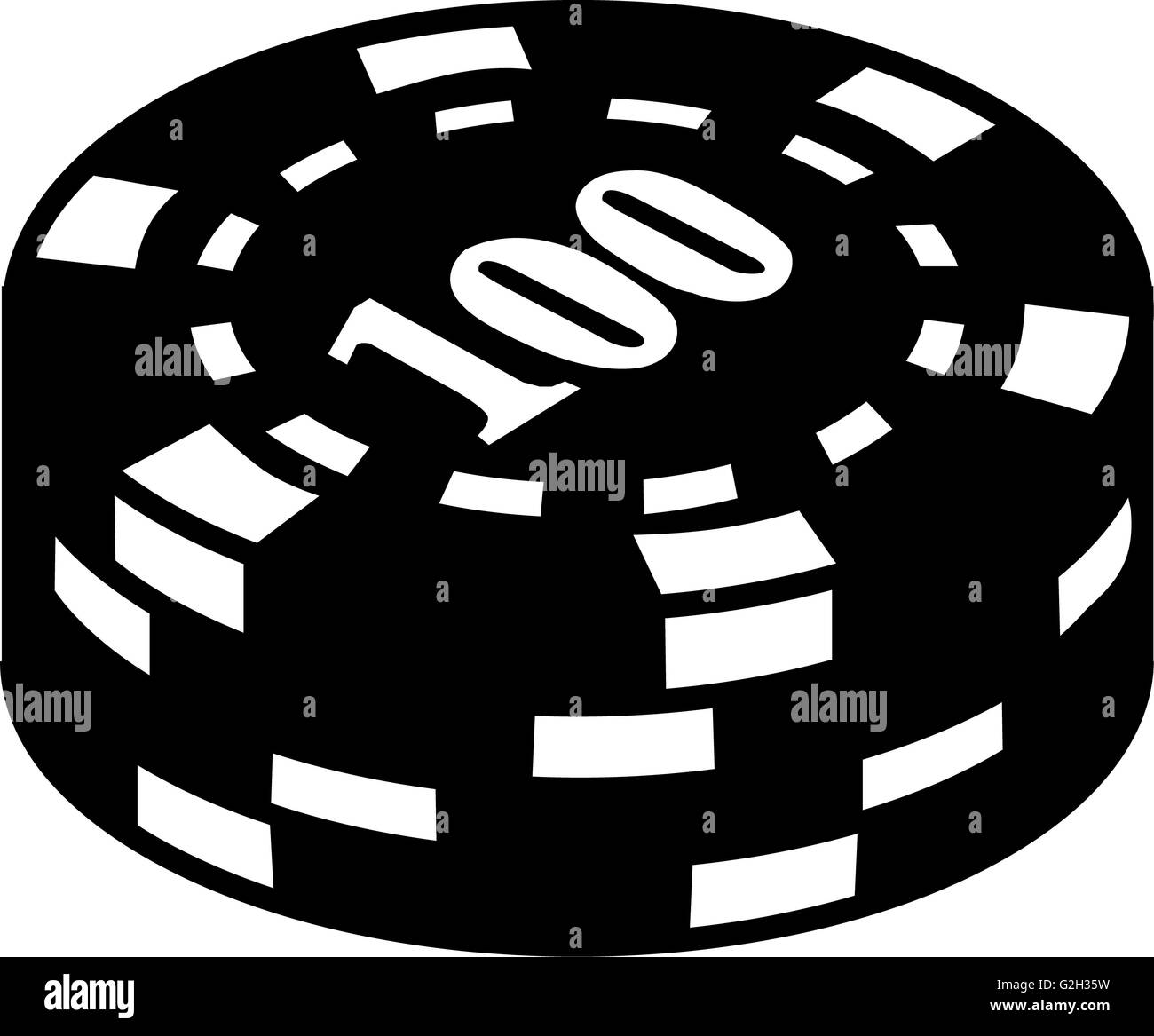 Gambling Chips with number 100 Stock Photo Alamy