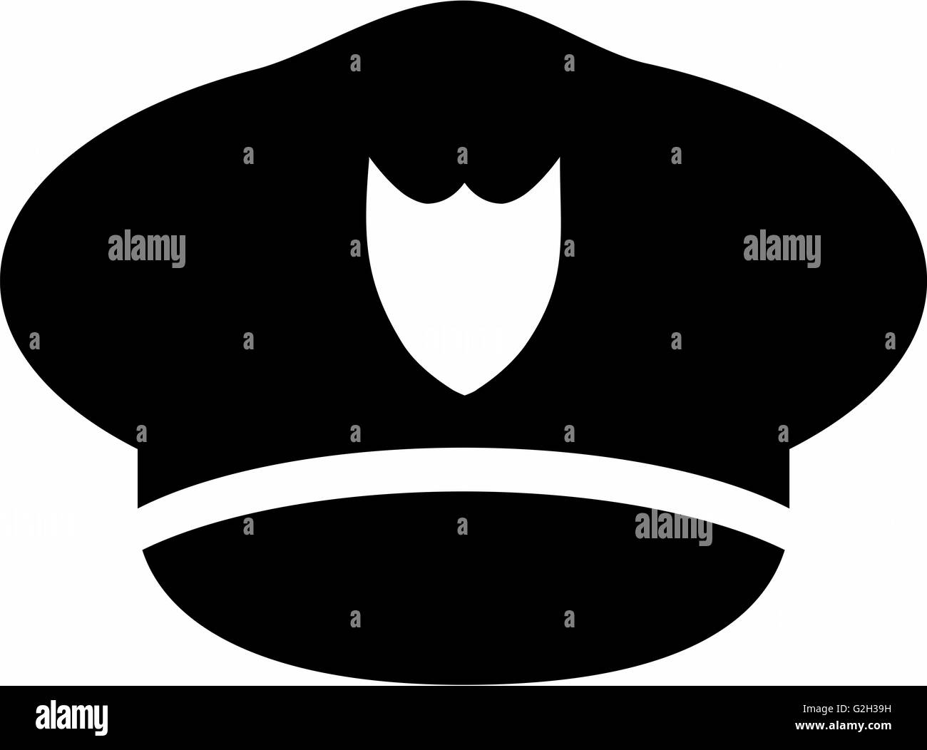 Police hat badge Black and White Stock Photos & Images - Alamy