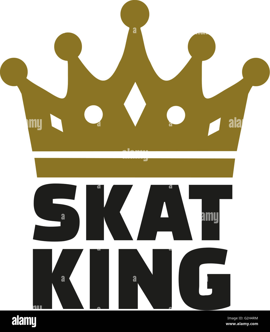 Skat King Stock Photo