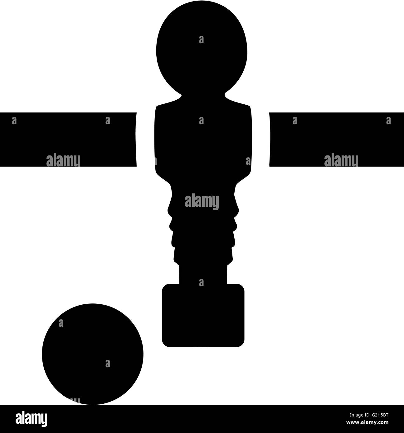 Table Football Icon Stock Photo - Alamy