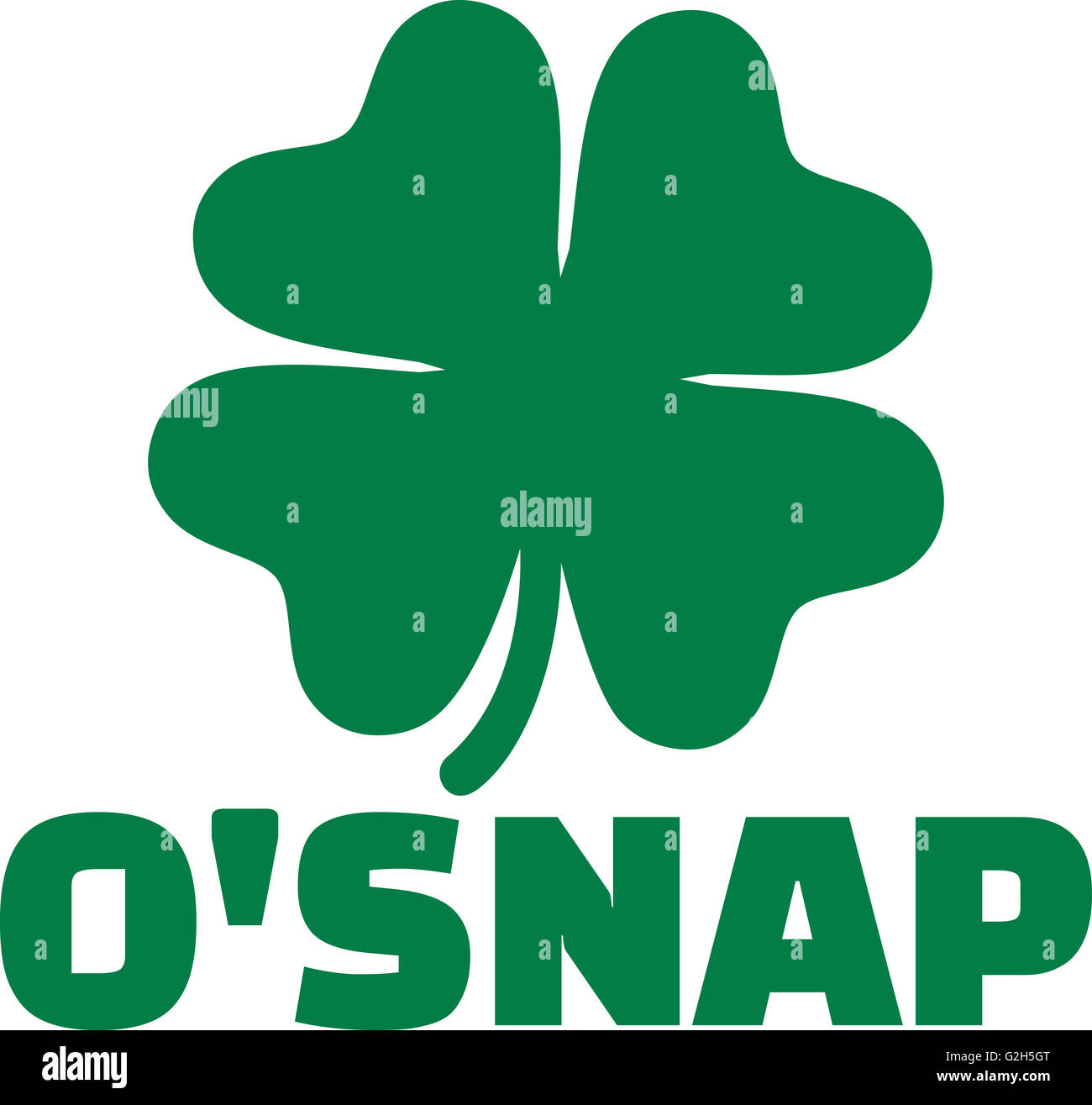 Irish funny name - O'snap Stock Photo