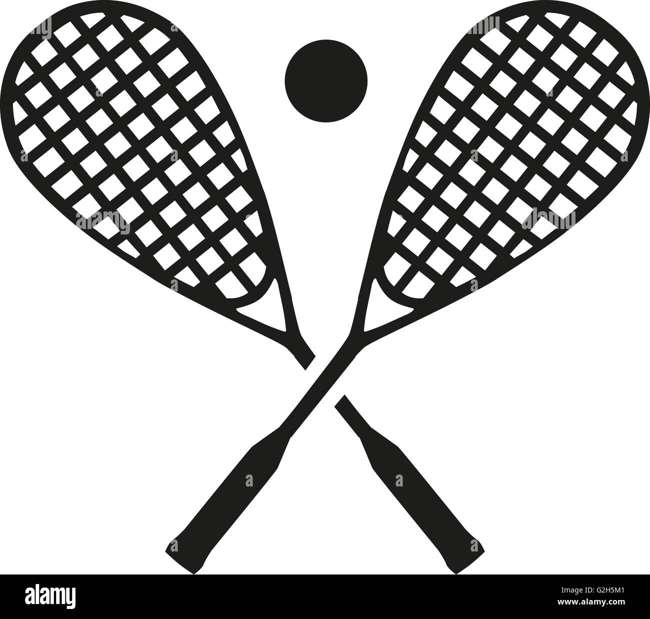 Squash rackets with ball Stock Photo Alamy