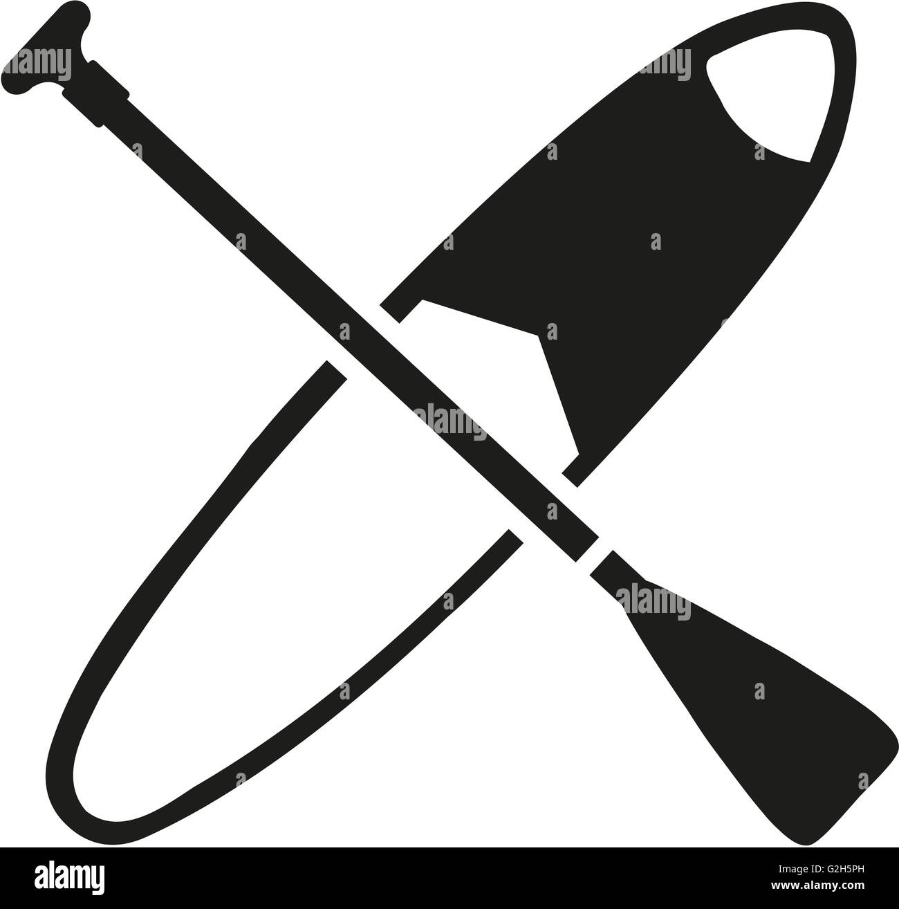 Stand up paddling board and paddle Stock Photo Alamy