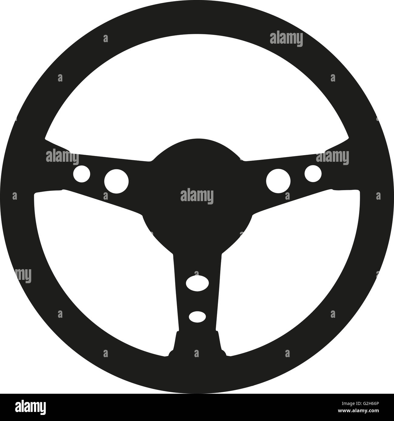 Racing steering wheel Stock Photo