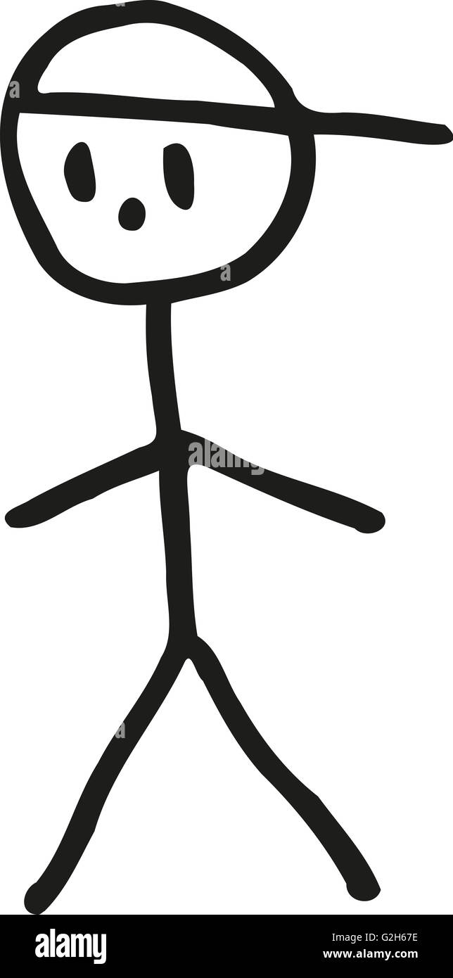 Stickman girl hi-res stock photography and images - Alamy