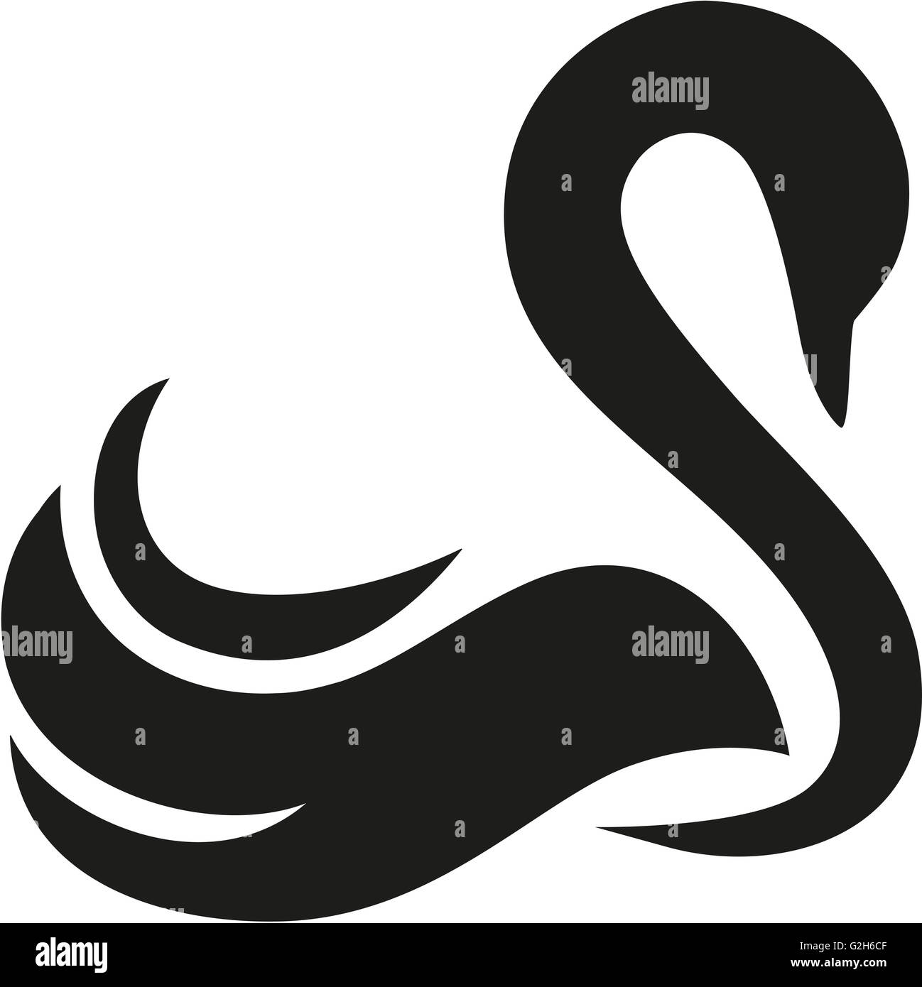 Swan vector hi-res stock photography and images - Alamy
