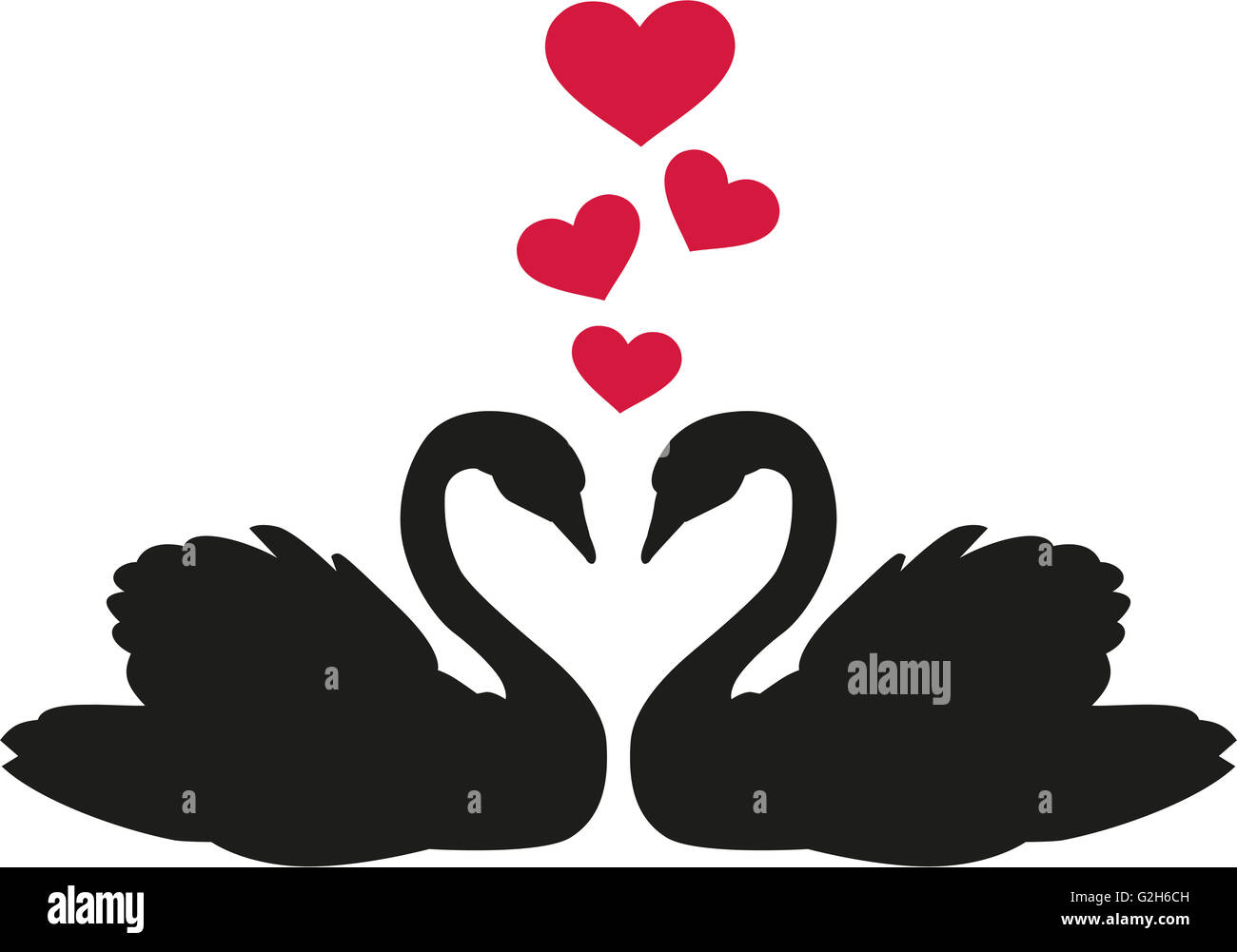 Swan vector hi-res stock photography and images - Alamy