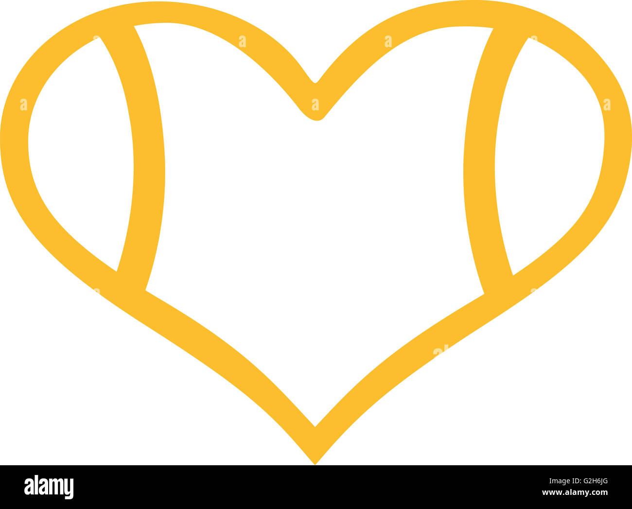 Tennis ball heart outline Stock Photo - Alamy